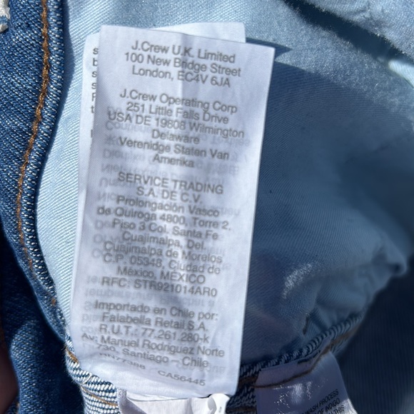 MADEWELL STOVEPIPE Fair Trade Certified Factory Blue Denim Jeans - Picture 10 of 10